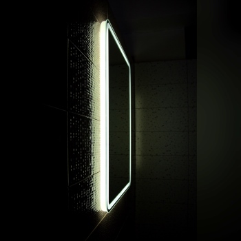 Зеркало Бриклаер Эстель-2 120 120*80 LED подсветка с датчиком движения руки+ часы